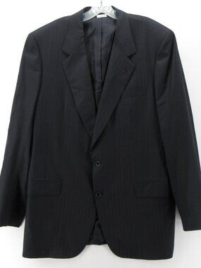 Brioni Sport Coat 44 Long Navy Saks Fifth Avenue Blazer Wool Italy